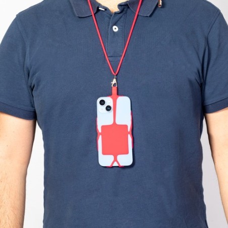 Lanyard Pratique et Personnalisé - Sebly Matières : silicone Couleurs : bleu livraison express 24h 48h