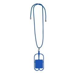 Lanyard Pratique et Personnalisé - Sebly Matières : silicone Couleurs : bleu personnalisable avec votre logo