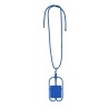Lanyard Pratique et Personnalisé - Sebly Matières : silicone Couleurs : bleu objet promotionnel éco-responsable
