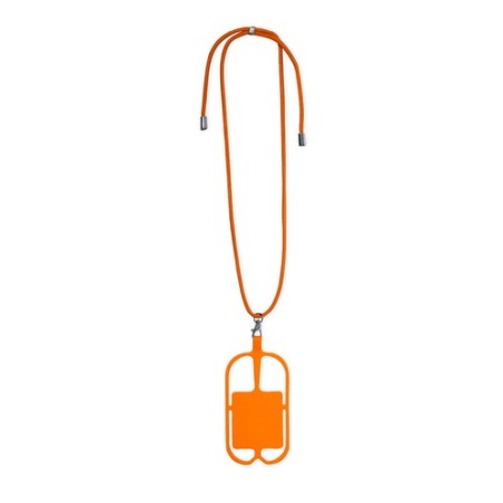 Lanyard Pratique et Personnalisé - Sebly Matières : silicone Couleurs : jaune marquage laser ultra précis