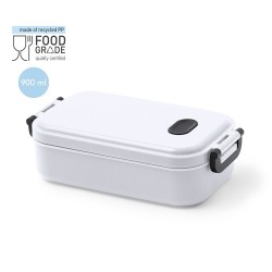 Gamelle Éco-responsable Personnalisée - Boîte à Déjeuner pas cher Alexia Couleurs : blanc Matières : polypropylène (PP) recyclé 