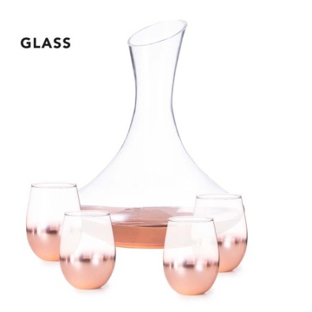Ensemble de Vin en Cristal Personnalisé Pas Cher - Set Prescot Matières : verre