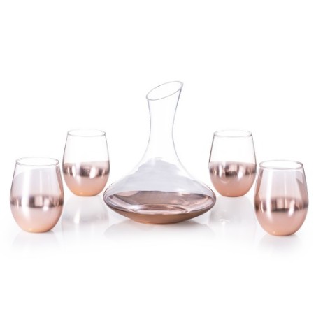 Ensemble de Vin en Cristal Personnalisé Pas Cher - Set Prescot Matières : verre cadeau collaborateur premium