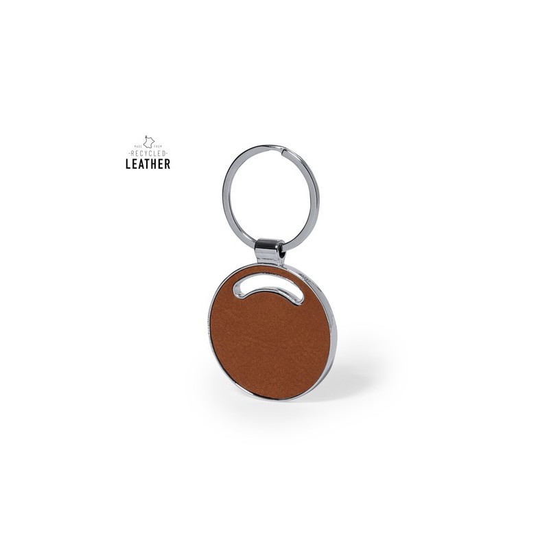Porte-Clés Personnalisé en Cuir Éco-responsable Fostel Matières : cuir recyclé livraison express 24h 48h