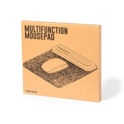 Tapis Souris Personnalisé Multifonction Pratique Craig Matières : bambou Couleurs : gris marquage laser ultra précis