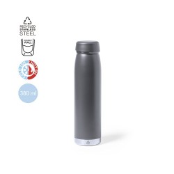 Bidon Isotherme Éco-responsable Thermique Nimay Couleurs : noir Matières : acier inoxydable recyclé 2