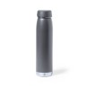 Bidon Isotherme Éco-responsable Thermique Nimay Couleurs : noir Matières : acier inoxydable recyclé cadeau affaires élégant