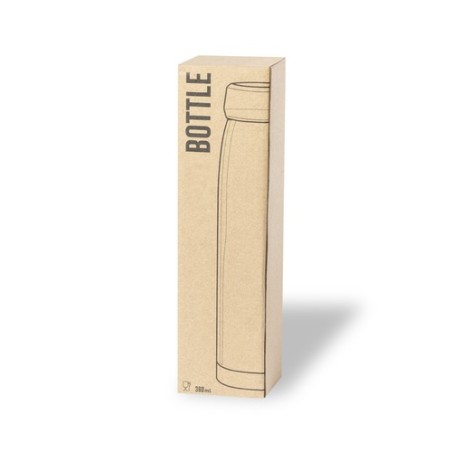 Bidon Isotherme Éco-responsable Thermique Nimay Couleurs : noir Matières : acier inoxydable recyclé cadeau entreprise pas cher