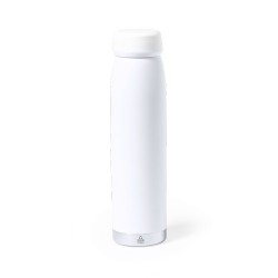 Bidon Isotherme Éco-responsable Thermique Nimay Couleurs : noir Matières : acier inoxydable recyclé marquage laser ultra précis