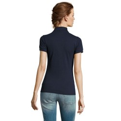 Polo polycoton personnalisé pour femme - PRIME Matières : PET Taille textile : M Couleurs : french navy cadeau entreprise pas ch