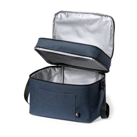 Sac Isotherme Éco-responsable Personnalisé - Glacière Teindor Matières : PEVA Couleurs : noir objet publicitaire robuste