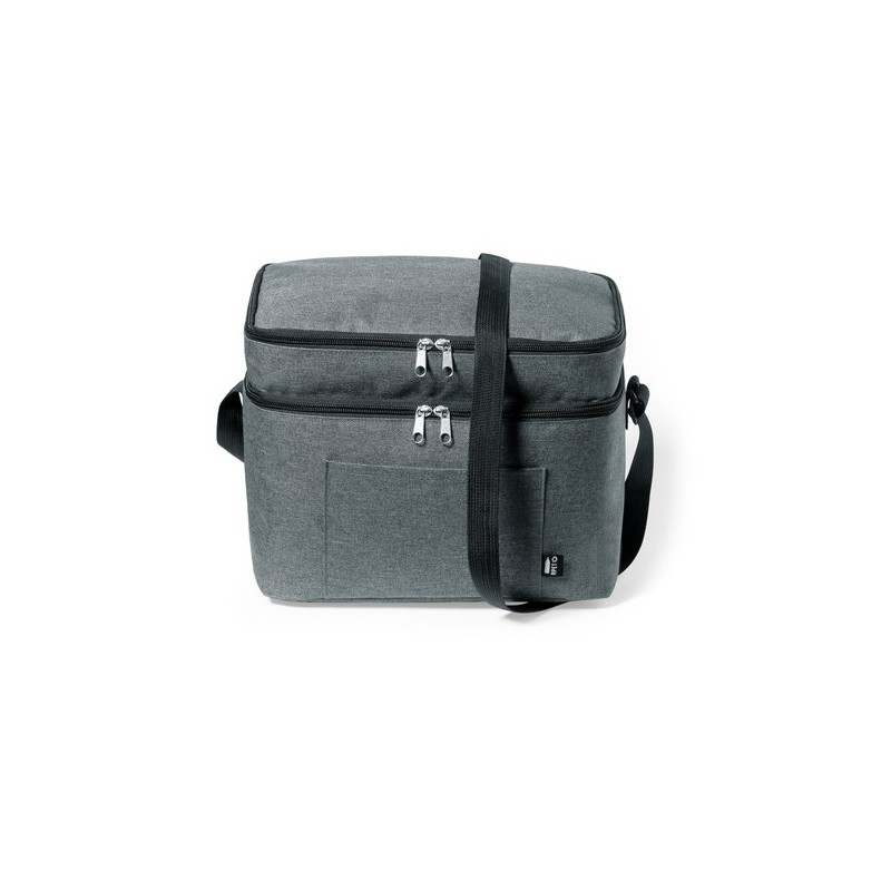 Sac Isotherme Éco-responsable Personnalisé - Glacière Teindor Matières : PEVA Couleurs : noir personnalisable avec votre logo