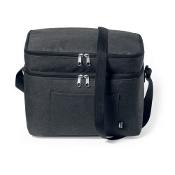 Sac Isotherme Éco-responsable Personnalisé - Glacière Teindor Matières : PEVA Couleurs : noir impression haute définition