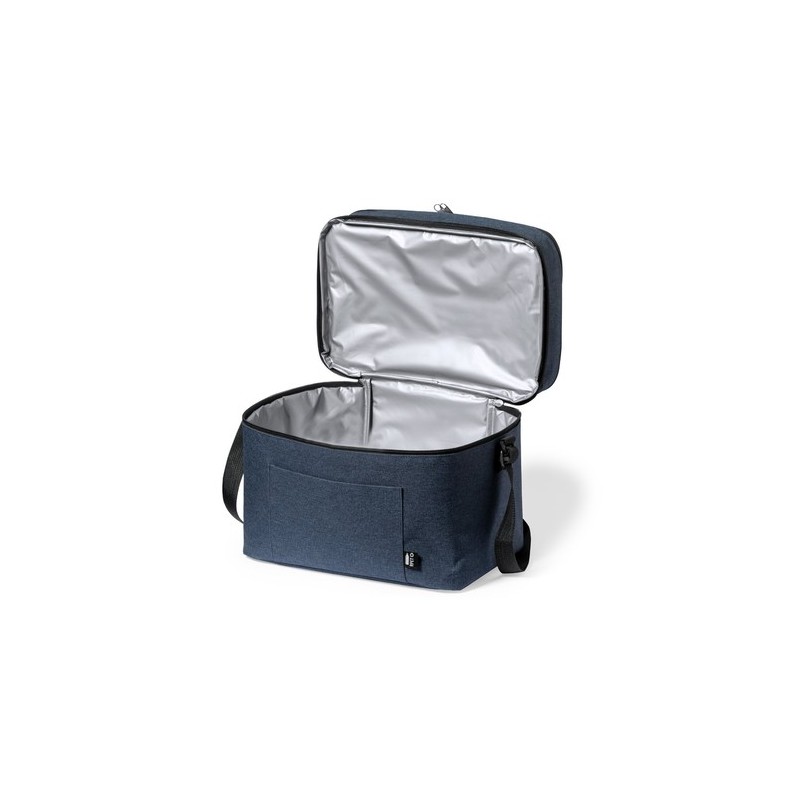 Sac Isotherme Éco-responsable Personnalisé - Glacière Teindor Matières : PEVA Couleurs : gris marquage couleur éclatante