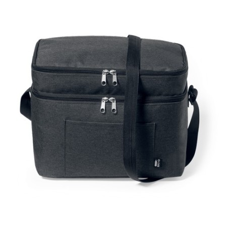 Sac Isotherme Éco-responsable Personnalisé - Glacière Teindor Matières : PEVA Couleurs : gris marquage laser ultra précis