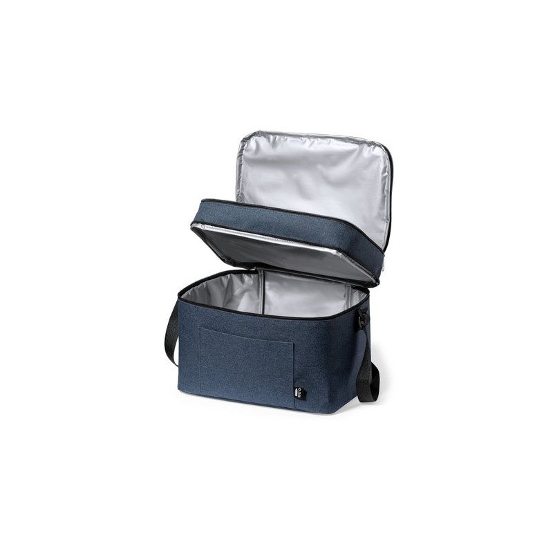 Sac Isotherme Éco-responsable Personnalisé - Glacière Teindor Matières : PEVA Couleurs : bleu marine impression logo haute quali