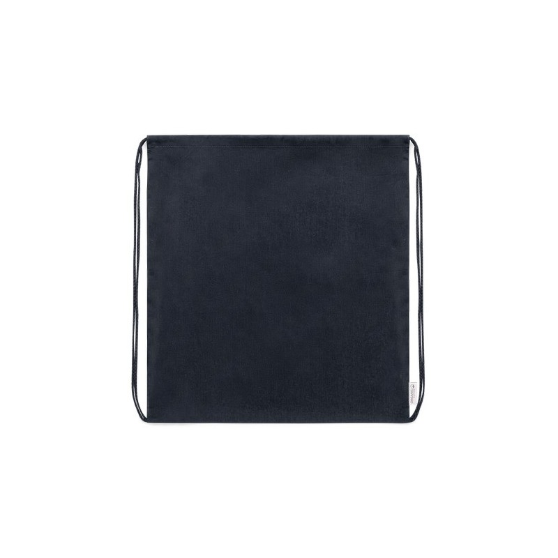 Sac à Dos Éco-responsable Personnalisé en Tissu Maziu Matières : coton organique Couleurs : noir marquage couleur éclatante