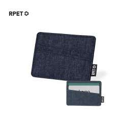 Porte-Cartes Éco-responsable Pratique Personnalisé - Copek Couleurs : bleu marine Matières : polyester recyclé 2