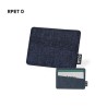 Porte-Cartes Éco-responsable Pratique Personnalisé - Copek Couleurs : bleu marine Matières : polyester recyclé marquage laser ul