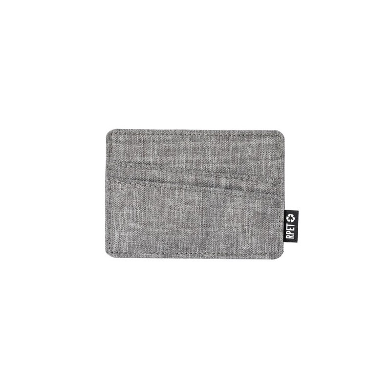 Porte-Cartes Éco-responsable Pratique Personnalisé - Copek Couleurs : gris Matières : polyester recyclé personnalisable avec vot