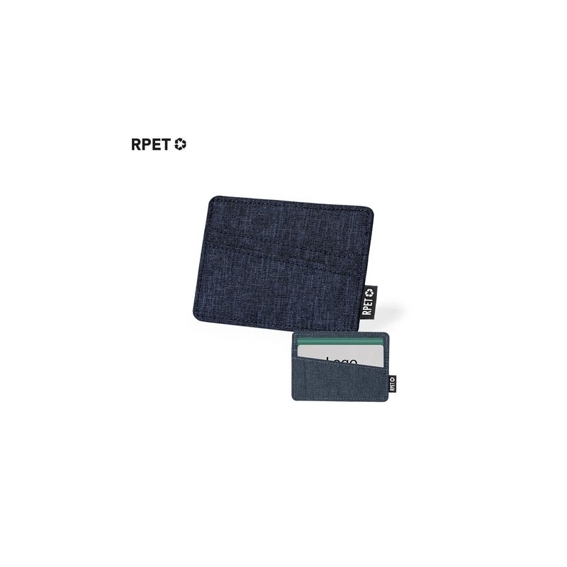 Porte-Cartes Éco-responsable Pratique Personnalisé - Copek Couleurs : gris Matières : polyester recyclé goodies publicitaire évé
