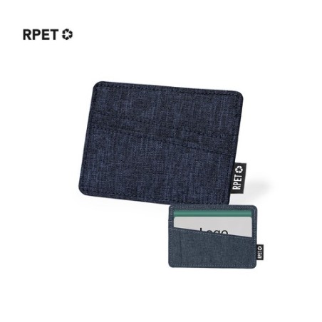 Porte-Cartes Éco-responsable Pratique Personnalisé - Copek Couleurs : gris Matières : polyester recyclé goodies publicitaire évé