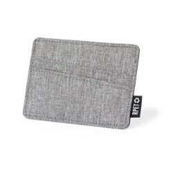 Porte-Cartes Éco-responsable Pratique Personnalisé - Copek Couleurs : gris Matières : polyester recyclé cadeau collaborateur pre