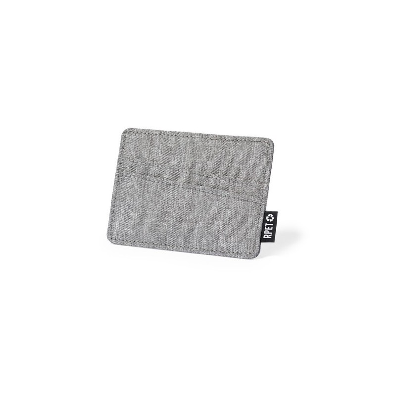 Porte-Cartes Éco-responsable Pratique Personnalisé - Copek Couleurs : gris Matières : polyester recyclé cadeau collaborateur pre