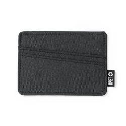 Porte-Cartes Éco-responsable Pratique Personnalisé - Copek Couleurs : gris Matières : polyester recyclé goodies personnalisé en 