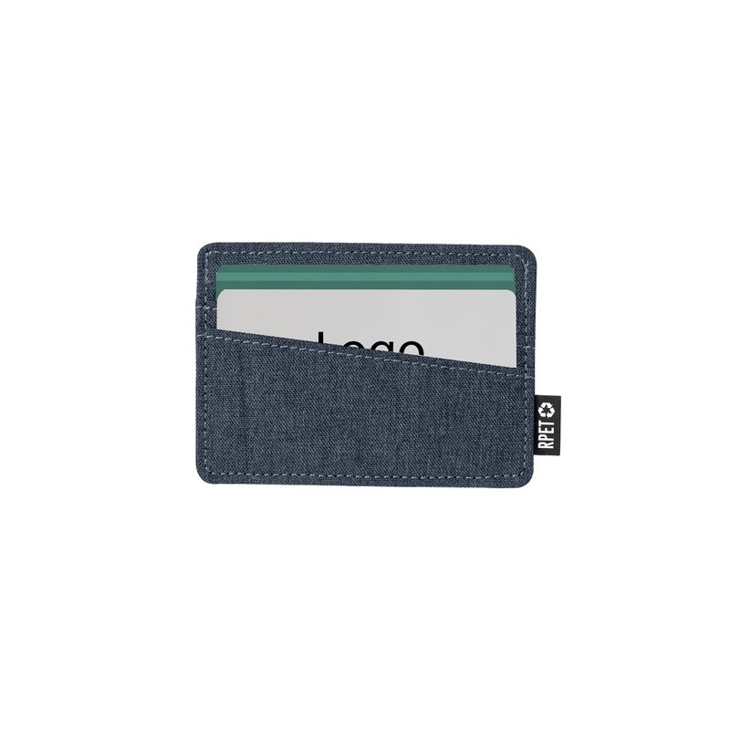 Porte-Cartes Éco-responsable Pratique Personnalisé - Copek Couleurs : gris Matières : polyester recyclé personnalisation sur mes