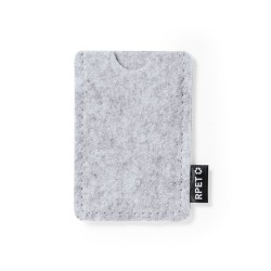 Porte-Cartes Éco-responsable et Élégant Personnalisé - Habirok Matières : PET recyclé Couleurs : gris