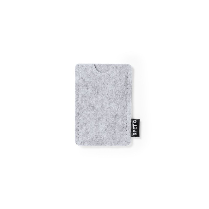 Porte-Cartes Éco-responsable et Élégant Personnalisé - Habirok Matières : PET recyclé Couleurs : gris