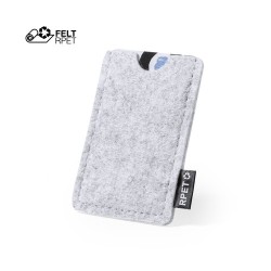 Porte-Cartes Éco-responsable et Élégant Personnalisé - Habirok Matières : PET recyclé Couleurs : gris 2