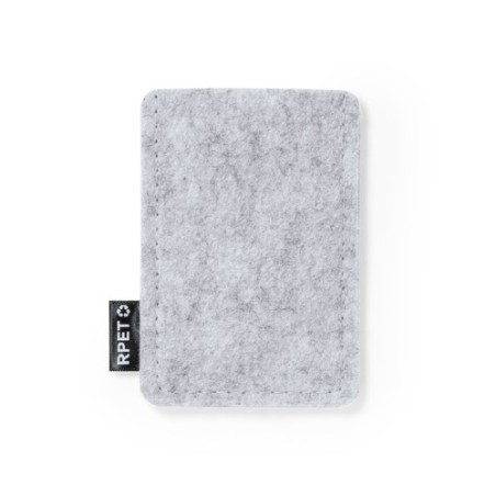 Porte-Cartes Éco-responsable et Élégant Personnalisé - Habirok Matières : PET recyclé Couleurs : gris cadeau entreprise pas cher
