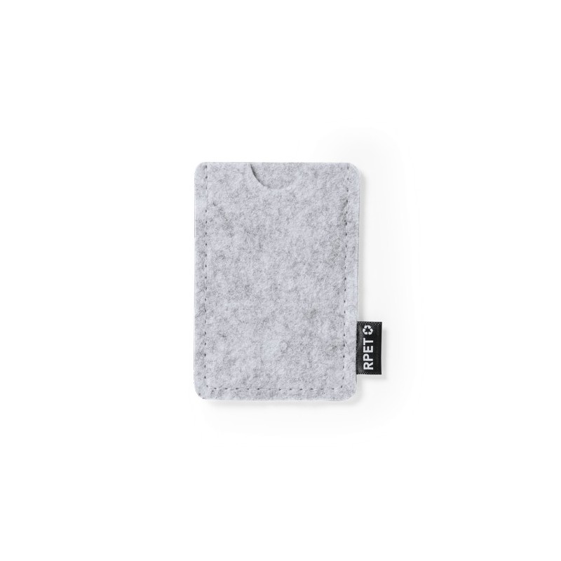 Porte-Cartes Éco-responsable et Élégant Personnalisé - Habirok Matières : PET recyclé Couleurs : gris livraison express 24h 48h