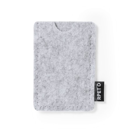 Porte-Cartes Éco-responsable et Élégant Personnalisé - Habirok Matières : PET recyclé Couleurs : gris livraison express 24h 48h