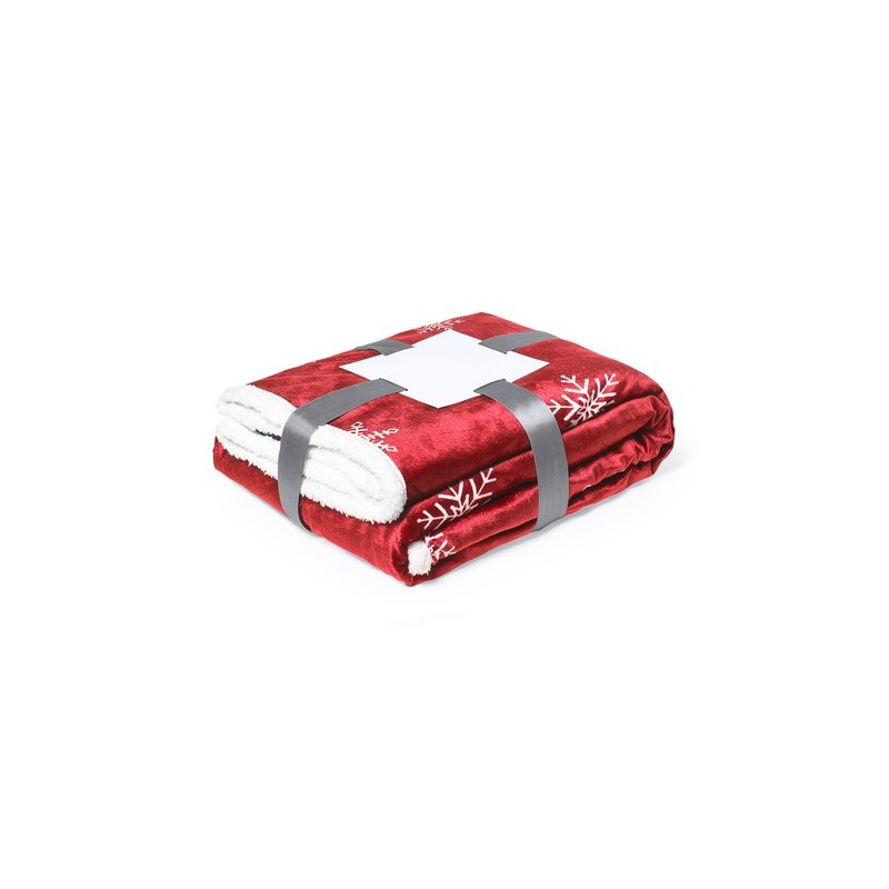 Couverture Personnalisée Confortable pas cher - Ricord Matières : polaire Couleurs : gris goodies publicitaire durable