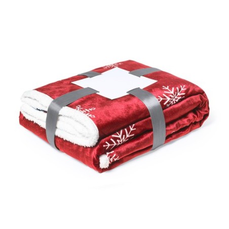 Couverture Personnalisée Confortable pas cher - Ricord Matières : polaire Couleurs : gris goodies publicitaire durable
