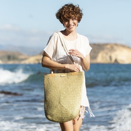Sac de Plage Éco-responsable Personnalisable Bedwey Matières : coton marquage laser ultra précis