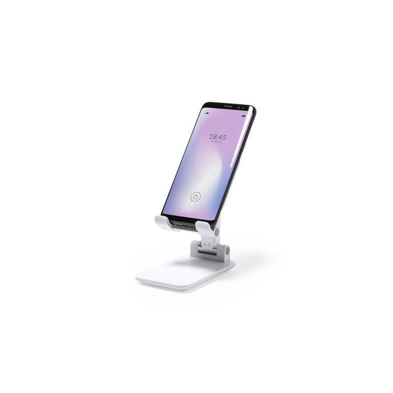 Support Pliable Éco-responsable pour Tablettes et Smartphones - Reviton Couleurs : blanc marquage laser ultra précis