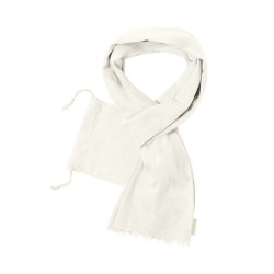 Foulard Éco-responsable en Coton Bio Personnalisé pas cher - Betty Matières : coton organique Couleurs : naturel