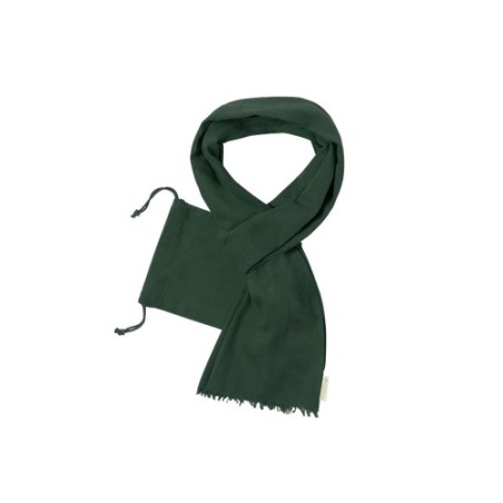 Foulard Éco-responsable en Coton Bio Personnalisé pas cher - Betty Matières : coton organique Couleurs : bleu marine impression 