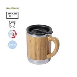 Mug Isotherme Personnalisable Thermique Vanatin Matières : bambou