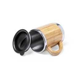 Mug Isotherme Personnalisable Thermique Vanatin Matières : bambou 2