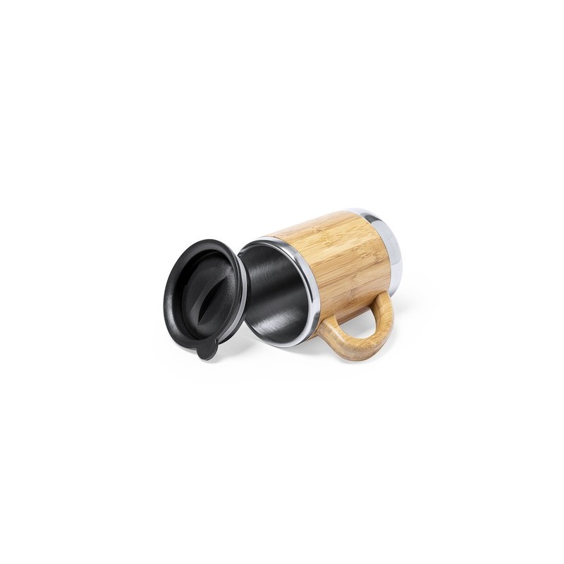 Mug Isotherme Personnalisable Thermique Vanatin Matières : bambou personnalisable avec votre logo