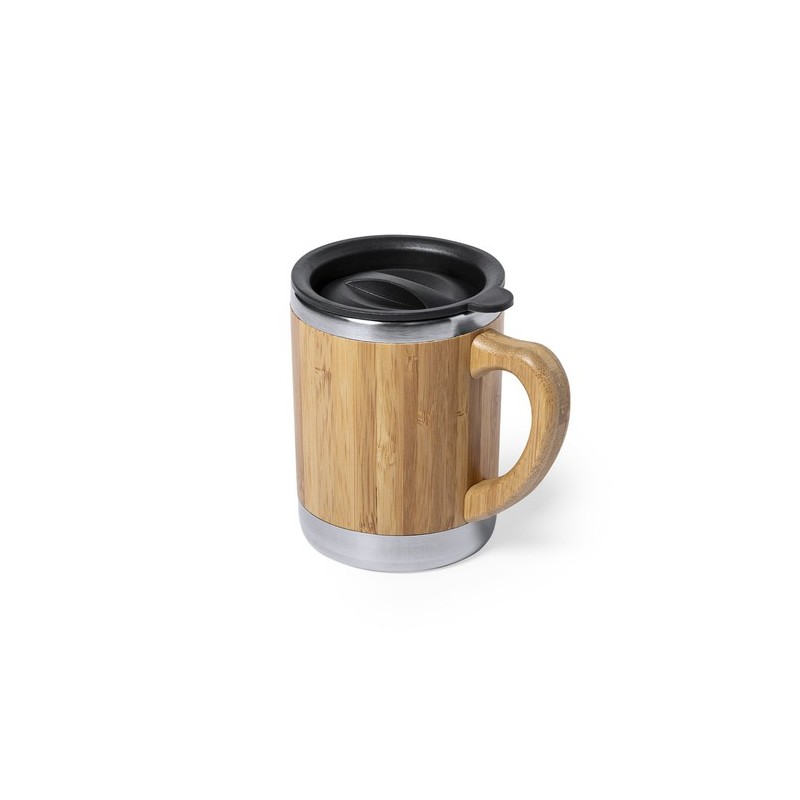 Mug Isotherme Personnalisable Thermique Vanatin Matières : bambou cadeau entreprise pas cher