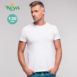 T-Shirt Blanc Personnalisé Confortable 100% Coton Adulte "Keya" MC130 Matières : coton Taille textile : M Couleurs : blanc 2