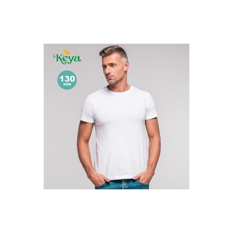 T-Shirt Blanc Personnalisé Confortable 100% Coton Adulte "Keya" MC130 Matières : coton Taille textile : M Couleurs : blanc objet