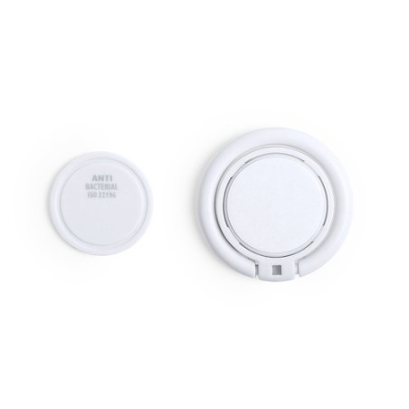 Support Antibactérien Personnalisé pour Smartphone - Sustre Couleurs : blanc marquage laser ultra précis