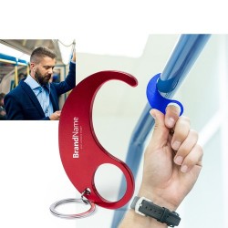 Porte-Clés Anticontact Personnalisé Éco-responsable - Kozko Matières : aluminium Couleurs : argenté 2